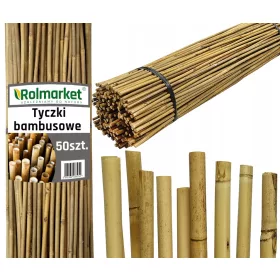   Növényi támasztó - Rolmarket bambusz rúd 180 cm x 14 mm 50 db.