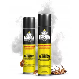    Füstbomba csótányok, lepkék, legyek, pókok, bolhák, poloskák, ezüsthal ellen Erős 0,26 kg 250 ml