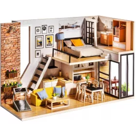    LITTLE STORY Összecsukható, fából készült 3D-s puzzle modell