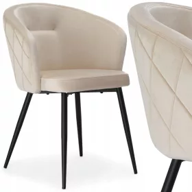   Kárpitozott szék velúr bézs padlás bársony steppelt konyha étkező