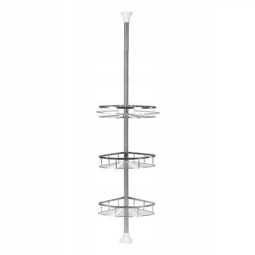 Fürdőszoba polc - Teleszkópos zuhanypolc, állítható, 110-280cm