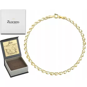    ARANY KARKÖTŐ KÖZBEKÖTŐ SZÍVEK 585 VÉSZES AJÁNDÉK NŐNEK