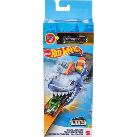  HOT WHEELS SHARK LAUNCHER + GVF43 CAR