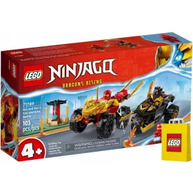    LEGO Ninjago Kai és Ras autó-bicikli párbajban 71789 + LEGO papírzacskó