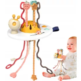    ÉRZÉKELŐ TETHER JÁTÉK BABA BABÁKNAK, HÚZHATÓ BABA CSÖGŐ