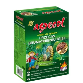    AGRECOL barnulásgátló műtrágya tűlevelűekhez, tujákhoz, lucokhoz, fenyőhöz, fenyőhöz