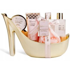    KOZMETIKAI KÉSZLET fürdőhöz és testhez Gél, balzsam, krém, bőrradír és szivacs