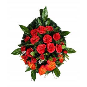   Virág dekoráció - TEMETKEZÉSI KOszorú, GYÖNTÉS, SÍRKÖZPONT
