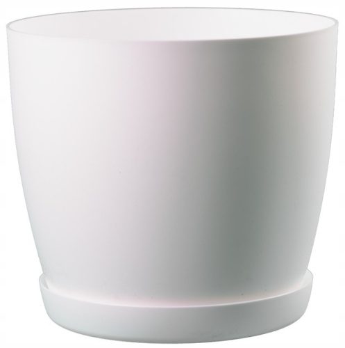  BratGO virágcserép 30 cm x 30 x 27,3 cm átmérője 30 cm műanyag fehér