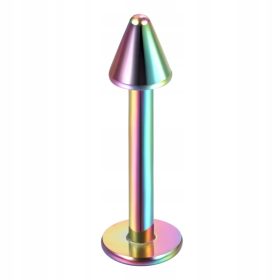    10 pzas/lote acero Tragus Helix Piercing Spike és bola 16G Labret Pircing