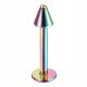  10 pzas/lote acero Tragus Helix Piercing Spike és bola 16G Labret Pircing