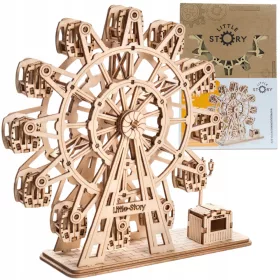    Little Story Fa Puzzle 3D modell barkácsolás - óriáskerék körhinta