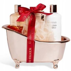    KOZMETIKUS KÉSZLET Fürdőhöz és testhez, gél, balzsam, só és szivacs