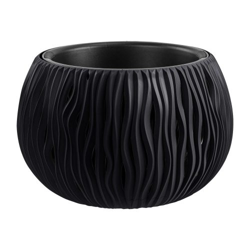  Prosperplast virágcserép 29 cm x 29 x 19,5 cm átmérő 29 cm műanyag szürke és ezüst árnyalatok