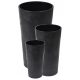  Lamela virágcserép 14 cm x 14 x 26 cm átmérő 14 cm műanyag fekete + 2 egyéb termék