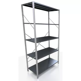 Fém raktári polc 200 x 95 x 50 cm