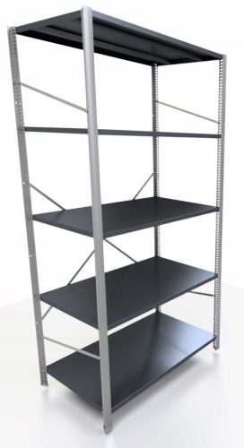 Fém raktári polc 200 x 95 x 60 cm