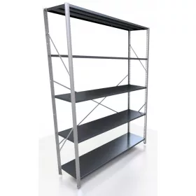 Fém raktári polc 200 x 130 x 40 cm