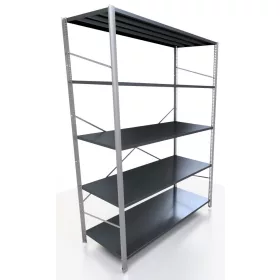 Fém raktári polc 200 x 130 x 60 cm