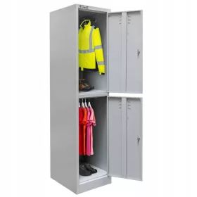   Mega-M munkavédelmi ruhaszekrény, kétajtós, 180 cm x 40 cm