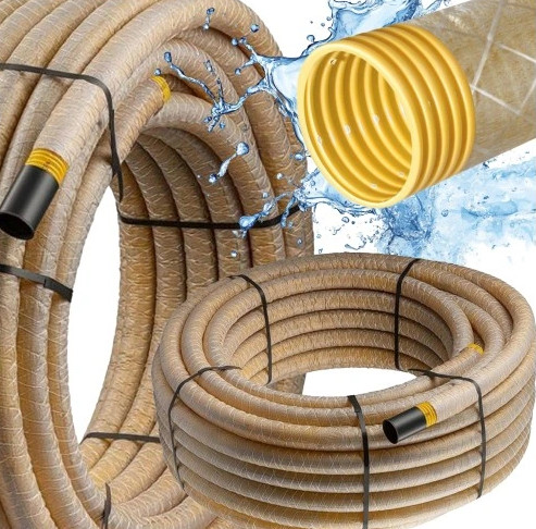 ELVEZETÉS CSŐ 50 FEDETŰ TÖMLŐ 50m SZŰRÉS vízelvezetés 50m 50