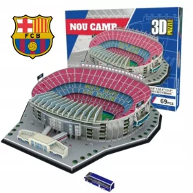    3D PUZZLE FC BARCELONA LABDARÚGÓ STADION CAMP NOU LA LIGA MESSI LARGE 69 db.