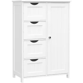 FEHÉR ÁLLÓPOLC SZEKRÉNY FÜRDŐSZOBA ELSŐ