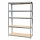  Metalkas fém raktári polc 180 x 120 x 45 cm max 200 kg polconként