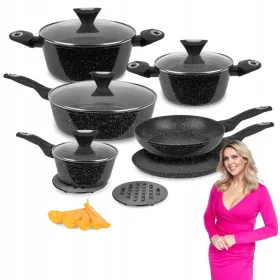   Edénykészletek - Konighoffer Spotty alumínium edénykészlet 17 db.