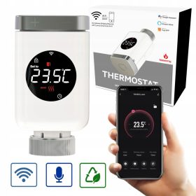   Tuya WiFi termosztatikus fej, SMART Termotiq radiátor termosztát