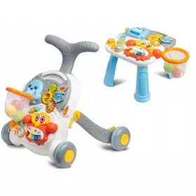    INTERAKTÍV PUSH WALKER OKTATÓ ASZTAL 3 az 1-ben TOYZ SZIKRAHAB