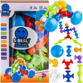    SET KREATÍV Építőtégla Színes tapadókorongok Happy Smileys 76 db