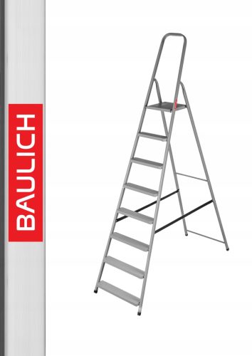 Drabest létra 2,68 m acél 125 kg-ig