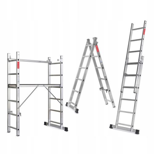 Baulich létra 2,98 m alumínium 2 x 6 150 kg-ig
