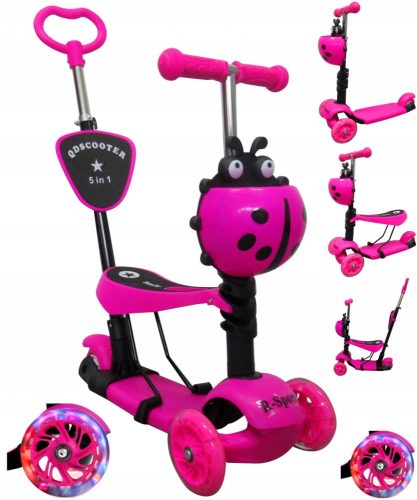 R-Sport H3 háromkerekű robogó, rózsaszín