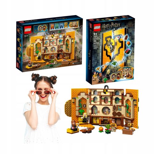  LEGO HARRY POTTER ZÁSZLÓ HUFFLEPUFF KABÁT EMBLÉMA KÉSZLET MINI FIGURS AJÁNDÉK