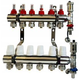 ELosztó PADLÓFŰTÉSHEZ, 6 KÖRŰ SZEKCIÓS