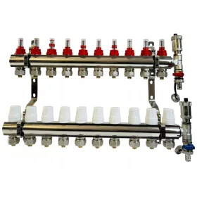 ELosztó PADLÓFŰTÉSHEZ, 10 KÖRŰ SZEKCIÓS