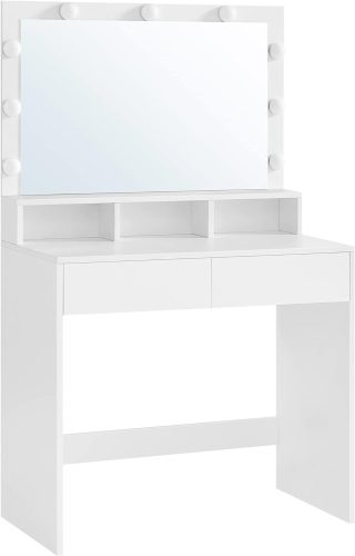  Songmics fésülködőasztal fehér fehér 80 x 140 x 40 cm