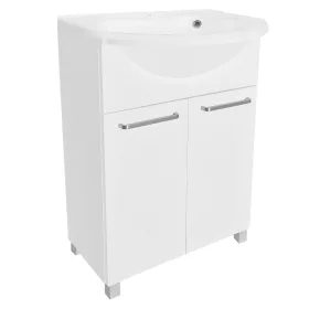   Mosdó szekrénnyel 60cm LANE MARBLE állítható lábak 60cm WHITE készlet