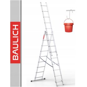 Baulich létra 4,97 m alumínium 3 x 8 150 kg-ig