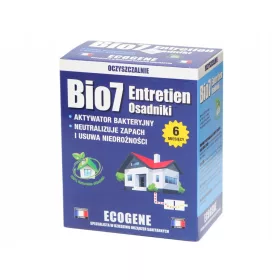    Bio7 Entretien 480g szennyvíztisztító telep előkészítése ülepítő tartály üzemeltetéshez