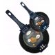  2db-os DEEP tapadásmentes serpenyős készlet gázindukcióhoz, készlet 20/24 cm