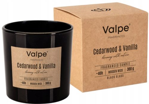 Gyertya - Hagyományos paraffin gyertya Cédrusfa vanília Valpe 1 db.