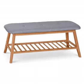    Halmar kárpitozott pad 100 x 44 x 30 cm-es szürke árnyalatok