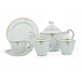   Porcelán edények - Tea és kávé felszolgálás Bogucice 21 db.