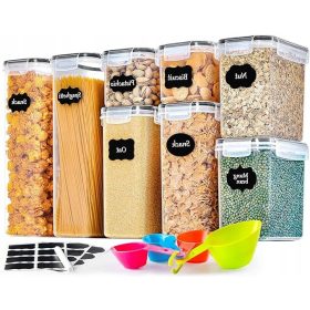   Élelmiszertartó - SZŰRŰ MŰANYAG TARTÁLY ÉTEL SZETTÉHEZ x8