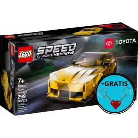   LEGO Speed Champions 76901 Toyota GR Supra + LEGO szív kulcstartó