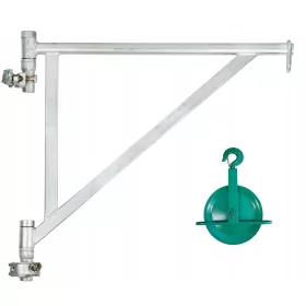   Horganyzott univerzális forgatható gém tárcsa + horogblokk felakasztására