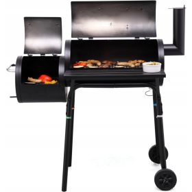    Tepro Wichita 1038 faszén grill 54 x 30 cm hőmérővel, két kamrás